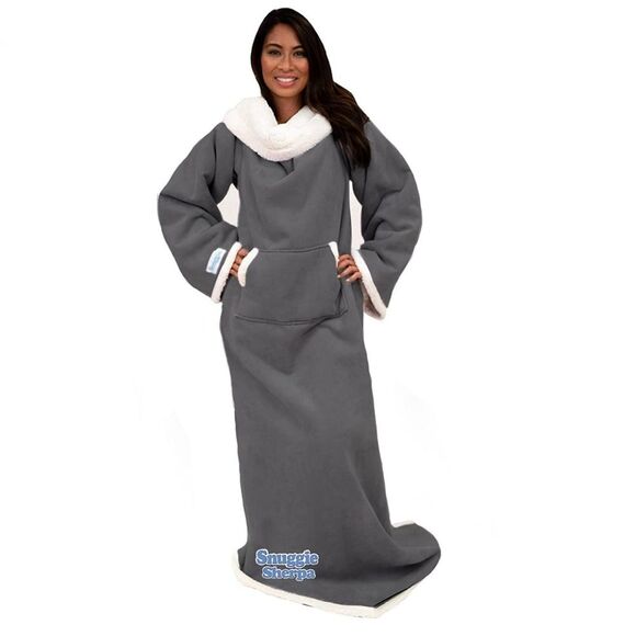 Snuggie Sherpa, the original wearable blanket with sleeve, One Size. Cha… - Picture 6 of 13